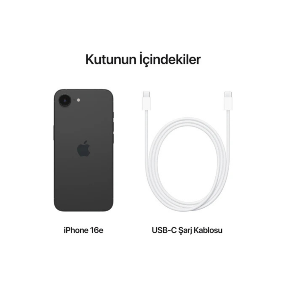 iPhone 16e 128GB (MD1Q4TU/A) - Siyah