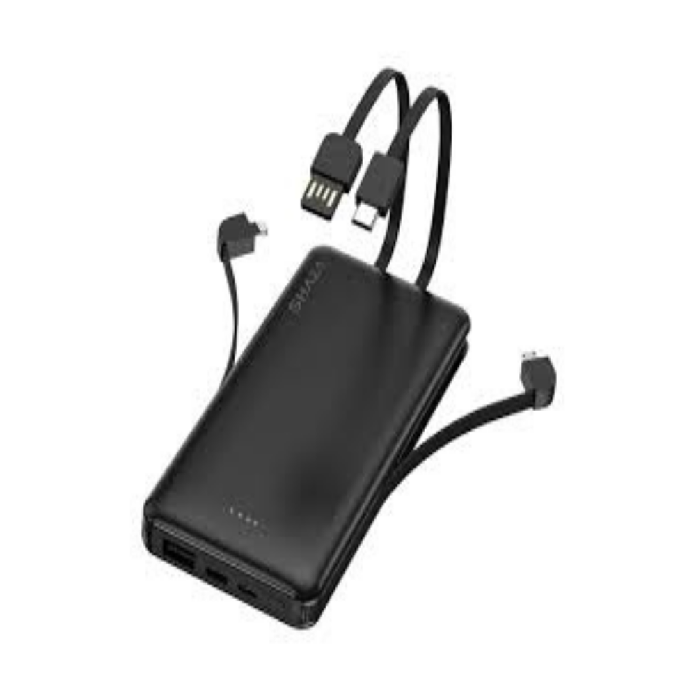 SHAZA 10.000 MAH KENDİNDEN KABLOLU POWERBANK SG1001/BK