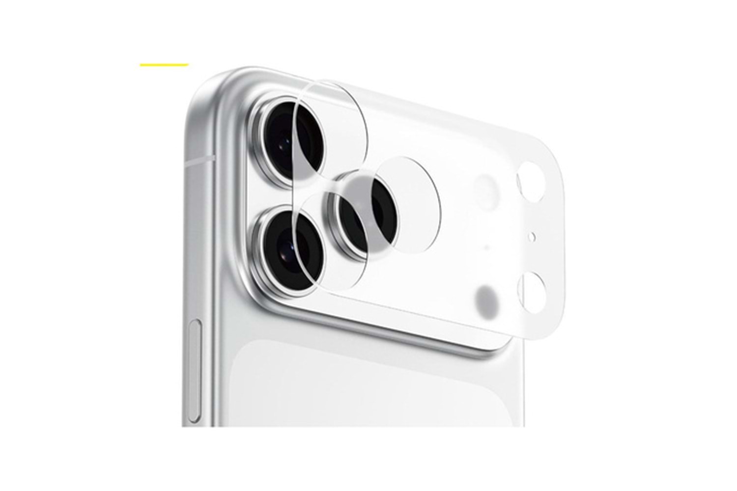 Blueo iPhone 17 Pro Max Uyumlu Invisible Shock-Resistant Lens Modülü Koruma Filmi