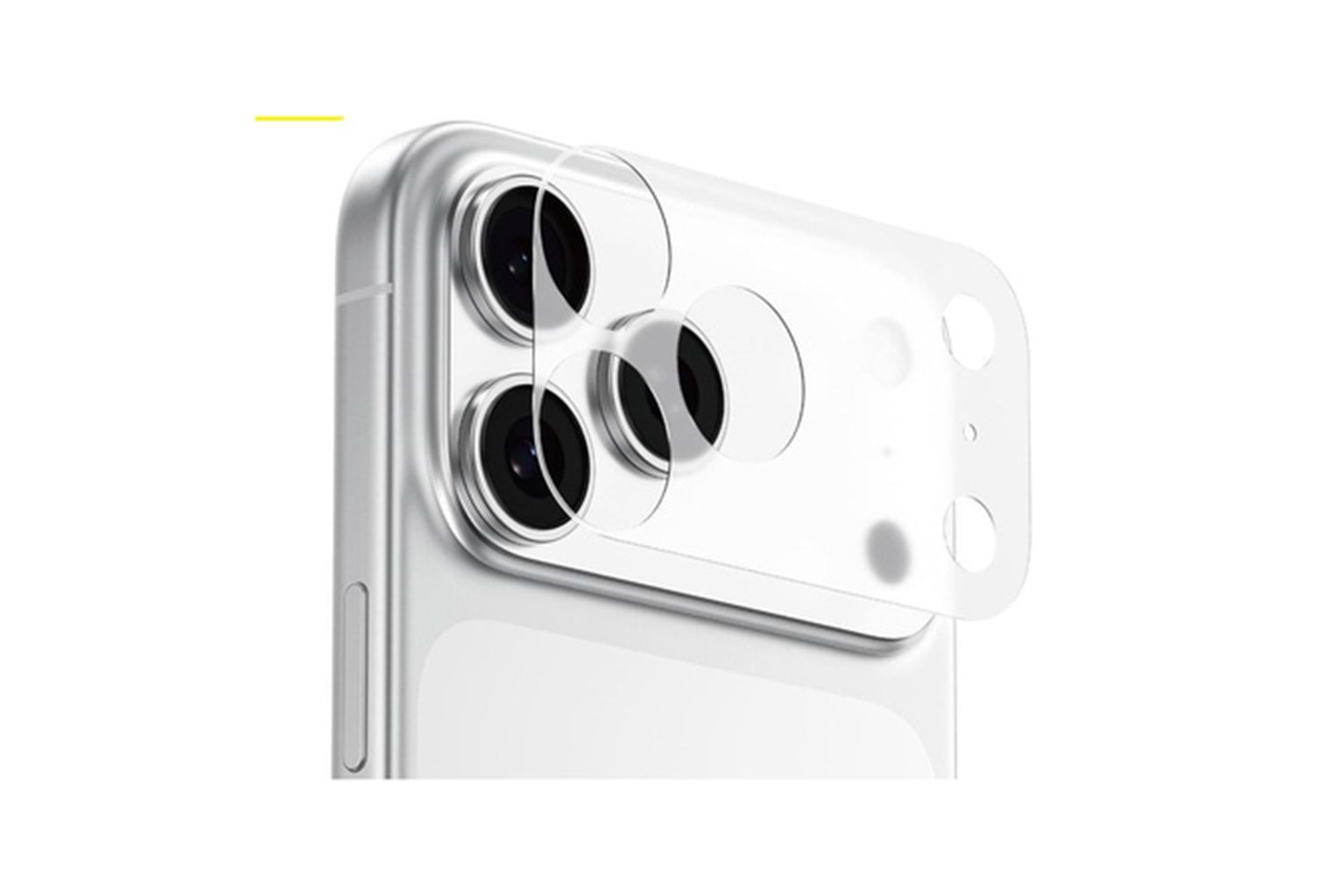 Blueo iPhone 17 Pro Uyumlu Invisible Shock-Resistant Lens Modülü Koruma Filmi