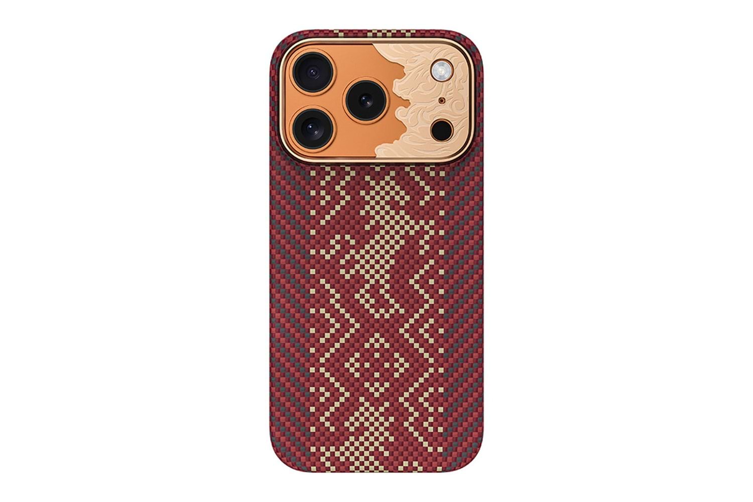 Benks Apple iPhone 17 Pro Max Kılıf M-safe Şarj Özellikli Karbon Fiber Tasarımlı Benks Knight ArmorPro Kevlar Kapak