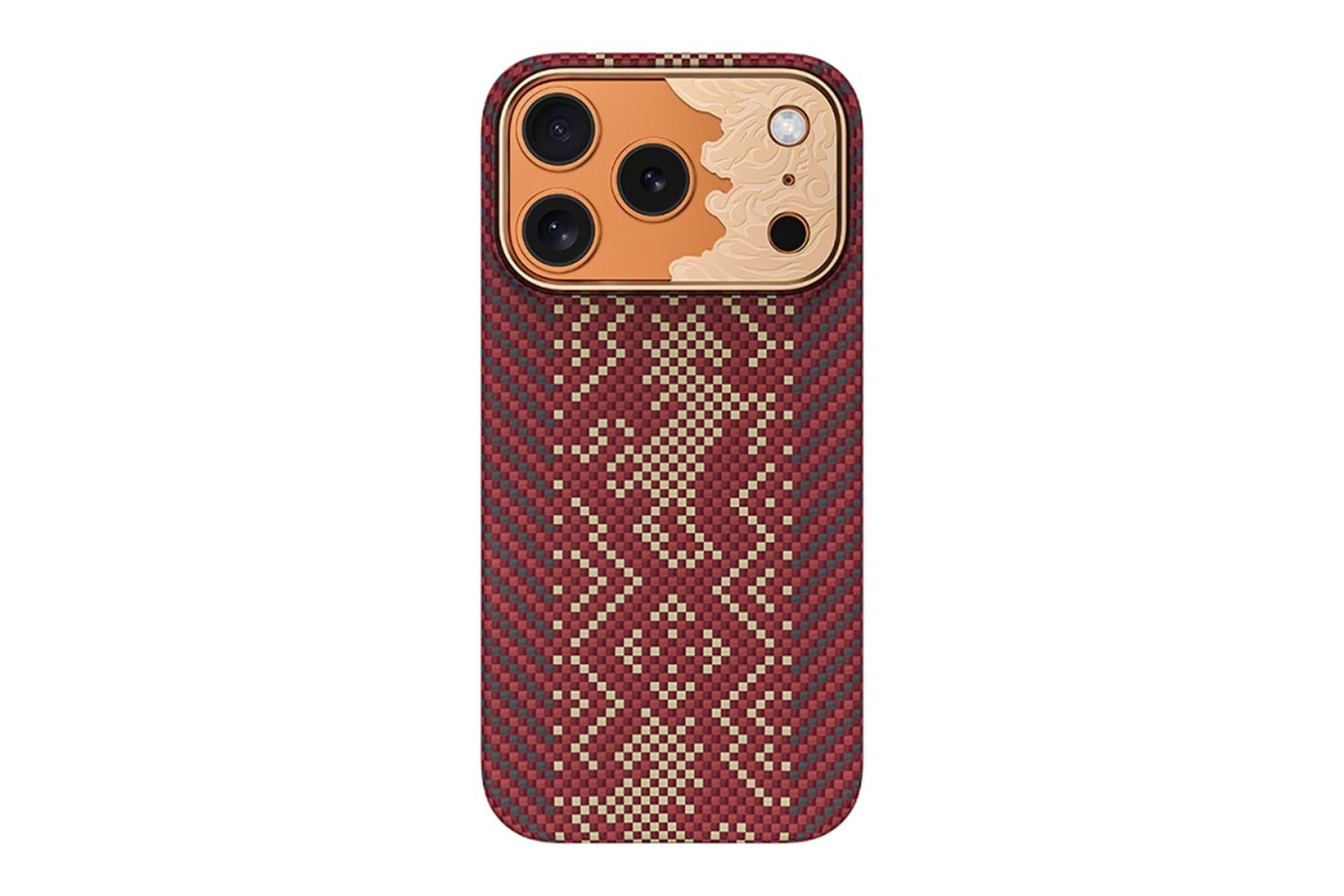 Apple iPhone 17 Pro Kılıf M-safe Şarj Özellikli Karbon Fiber Tasarımlı Benks Knight ArmorAir Kevlar Kapak