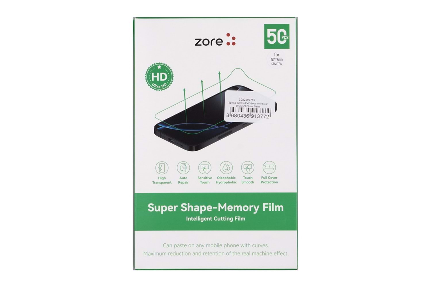 Zore Special Edition Pvc Good One Clear Ekran Koruyucu 196Mm X 125Mm 50 Adet