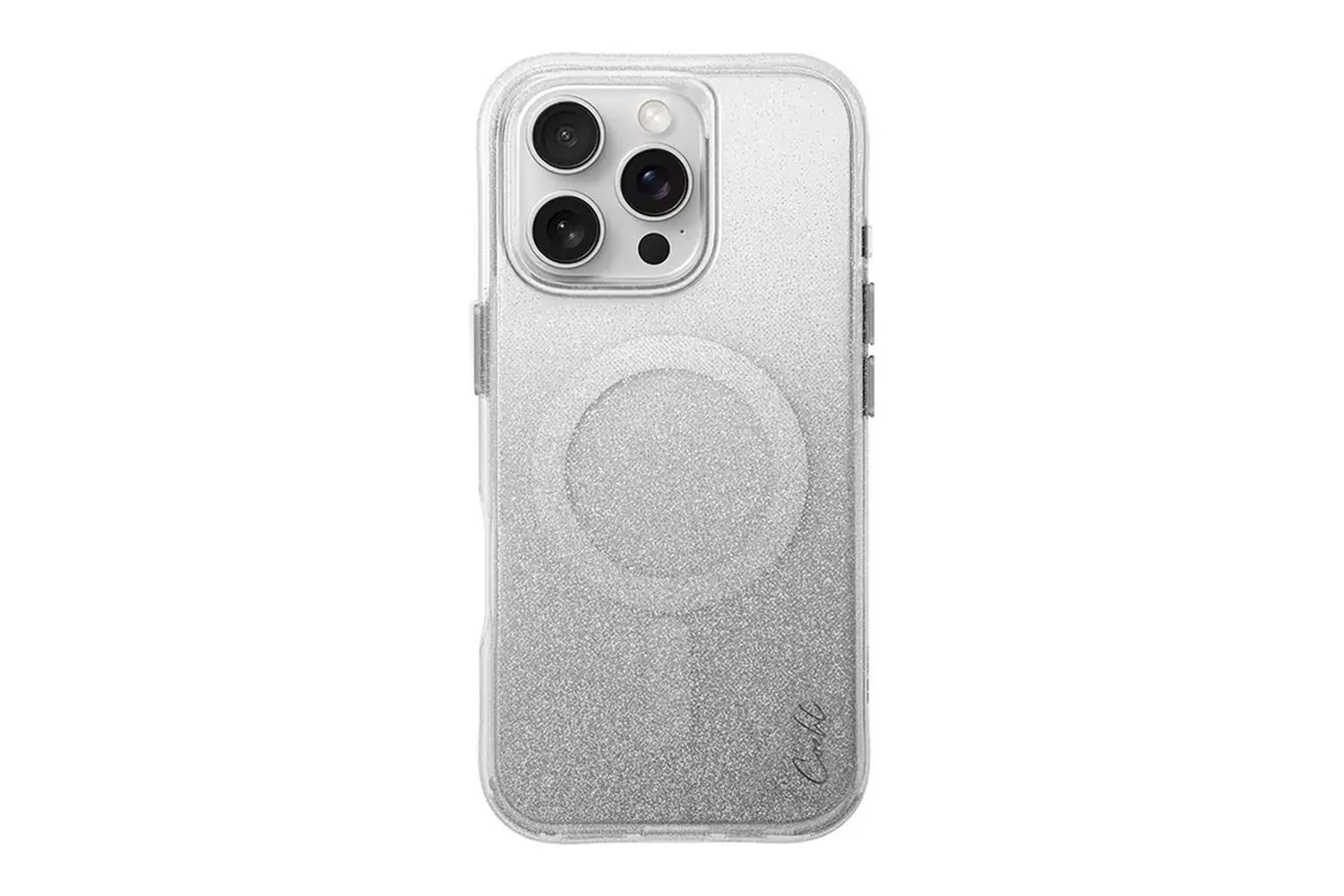 Apple iPhone 16 Pro Max Kılıf M-safe Şarj Özellikli Simli Arka Yüzey Askı Aparatlı Coehl Lumino Kapak