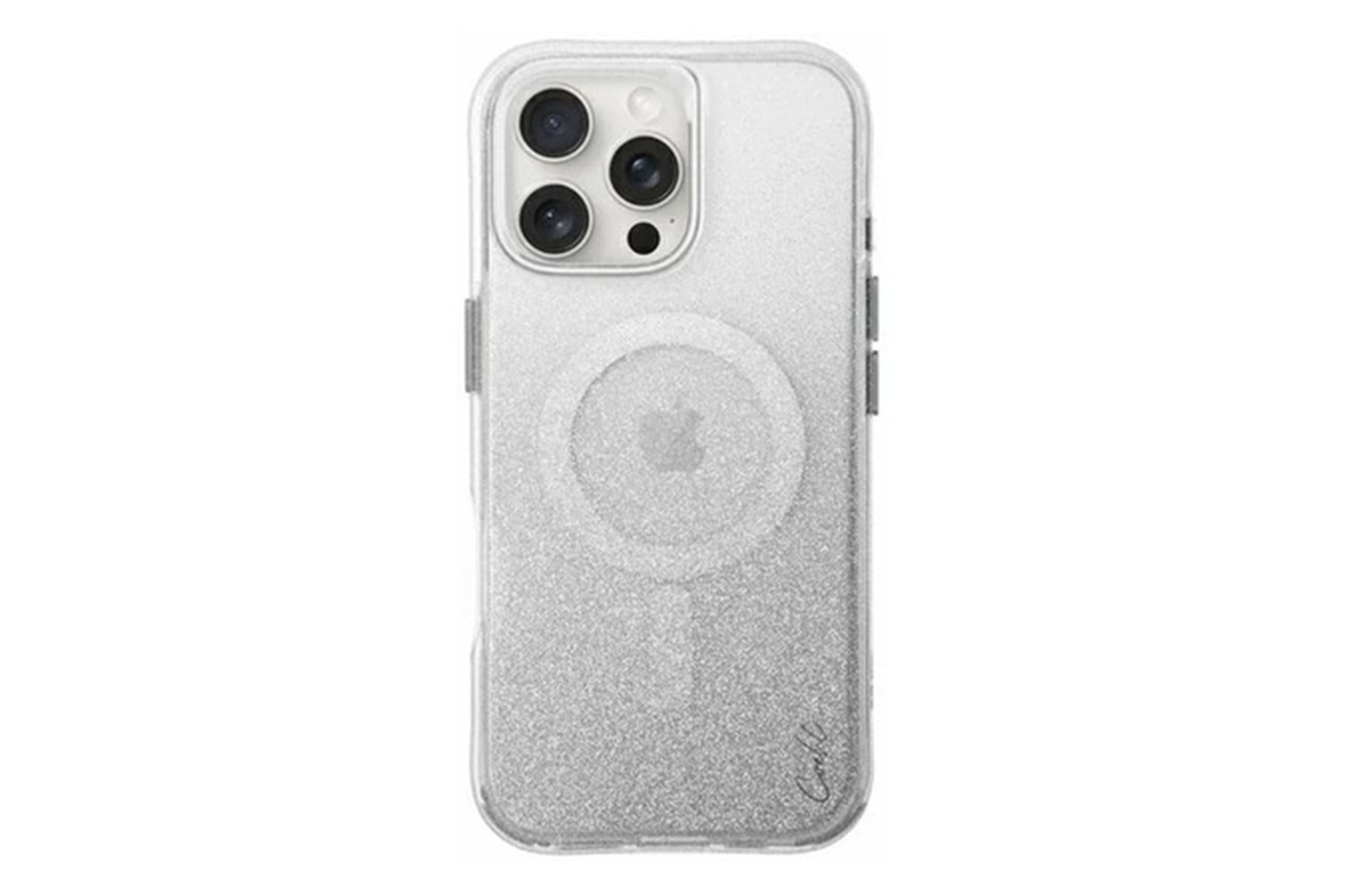 Apple iPhone 16 Pro Max Kılıf M-safe Şarj Özellikli Simli Arka Yüzey Askı Aparatlı Coehl Lumino Kapak