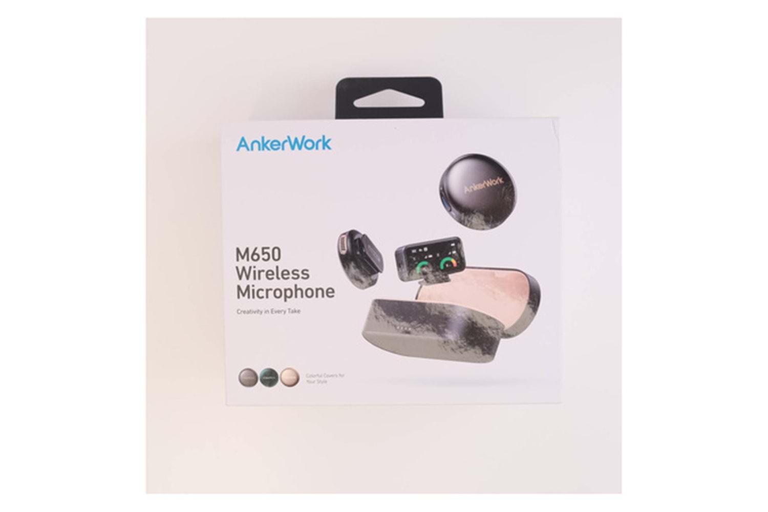 AnkerWork M650 Beyaz A3320 Yaka Mikrofonu