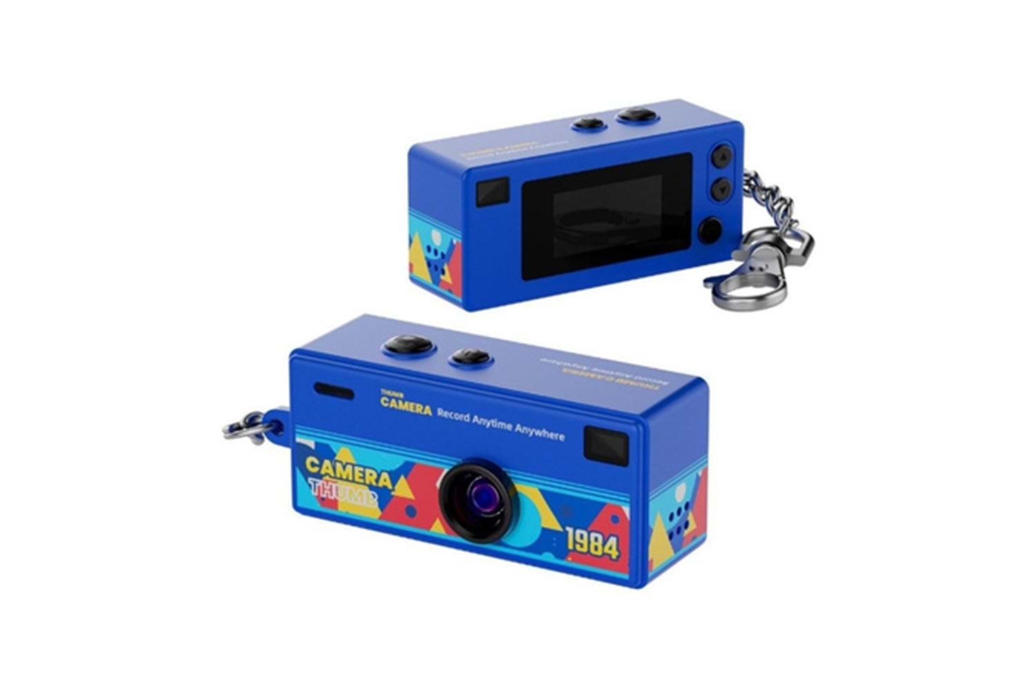 Smate G6 Thumb 1080P Hd Video Kayıtlı Retro Tasarım Taşınabilir Mini Dijital Kamera Sarı