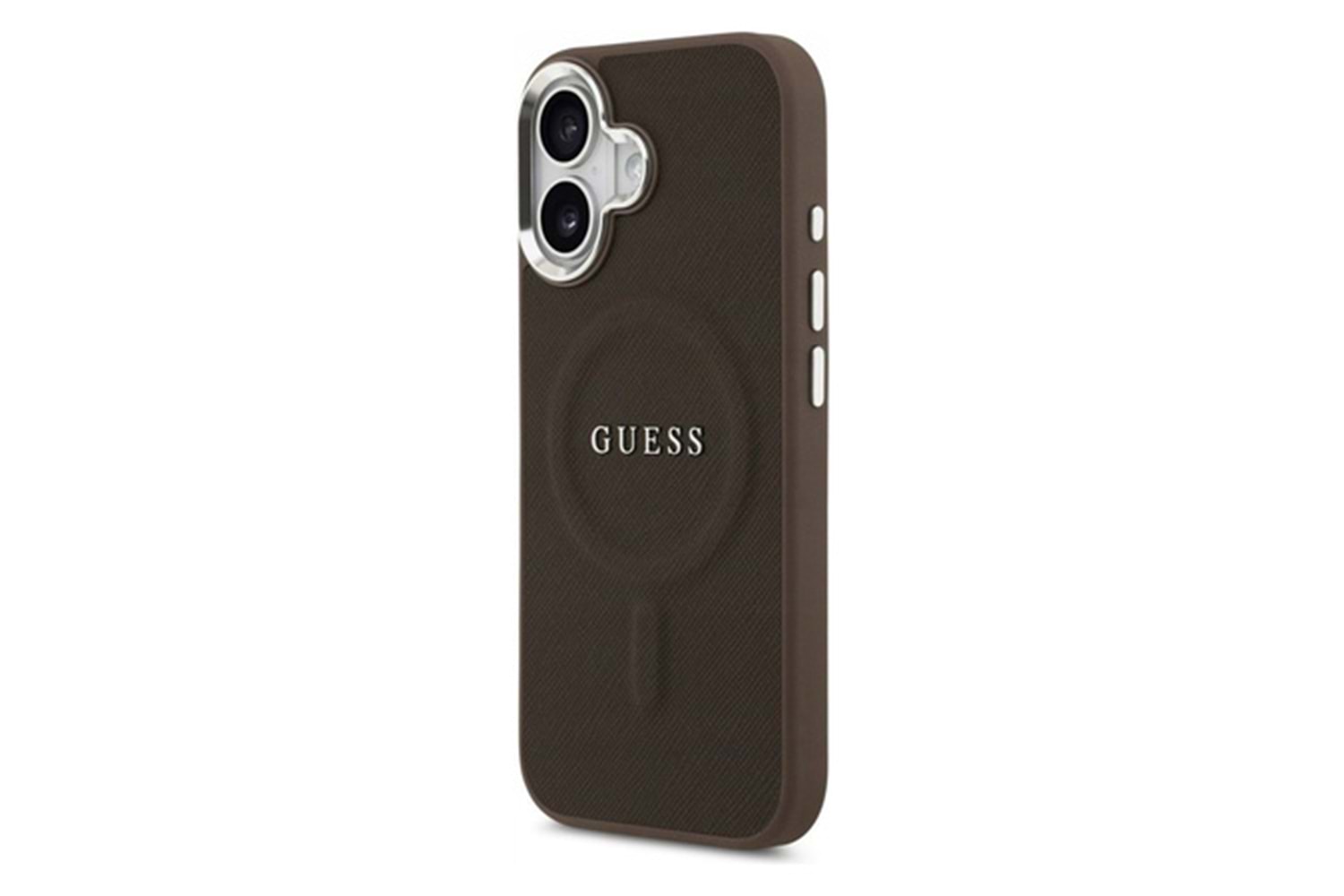 Apple iPhone 17 Kılıf Guess Orjinal Lisanslı M-safe Şarj Özellikli Klasik Yazı Logolu PU Deri Kapak