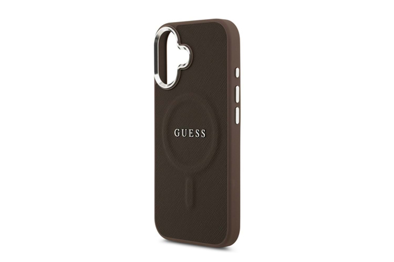 Apple iPhone 17 Kılıf Guess Orjinal Lisanslı M-safe Şarj Özellikli Klasik Yazı Logolu PU Deri Kapak
