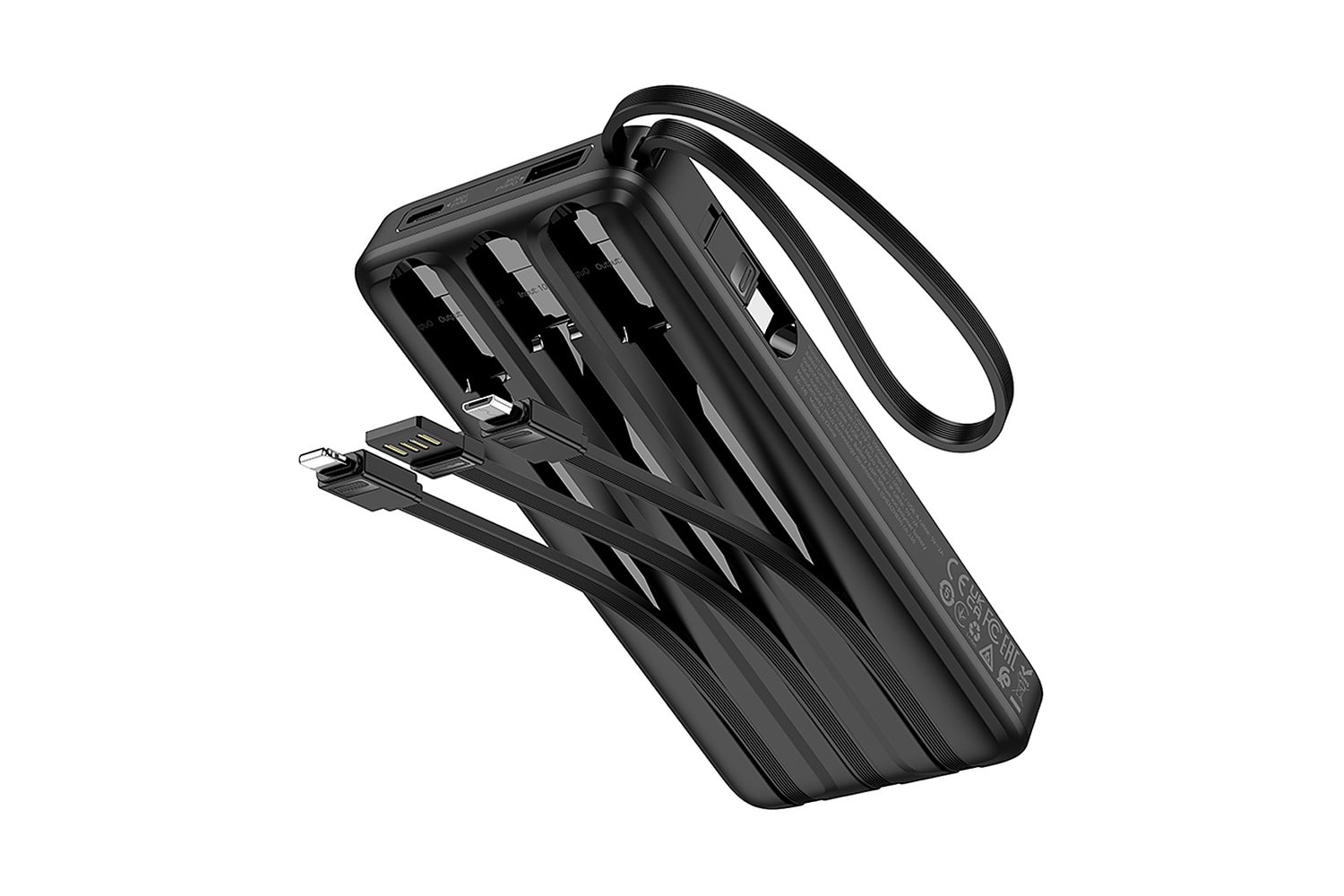 Hoco. J146 Night Tide 10.000mAh LED Göstergeli 4 Kablolu Powerbank