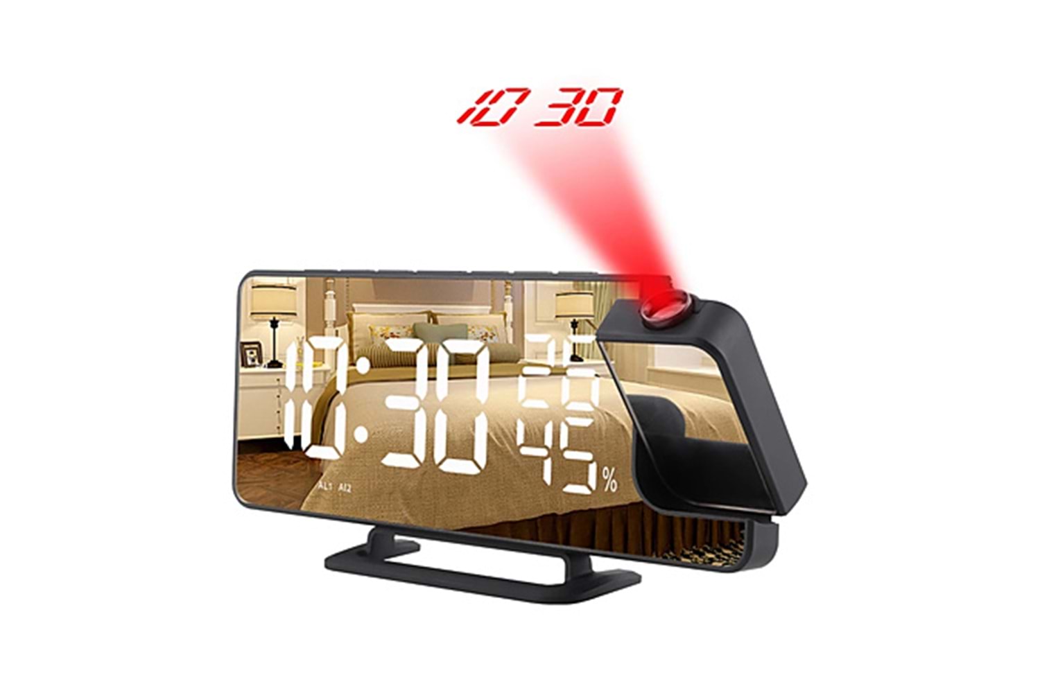 Projeksiyon Özellikli LED Dijital Masa Saati - JTX-019