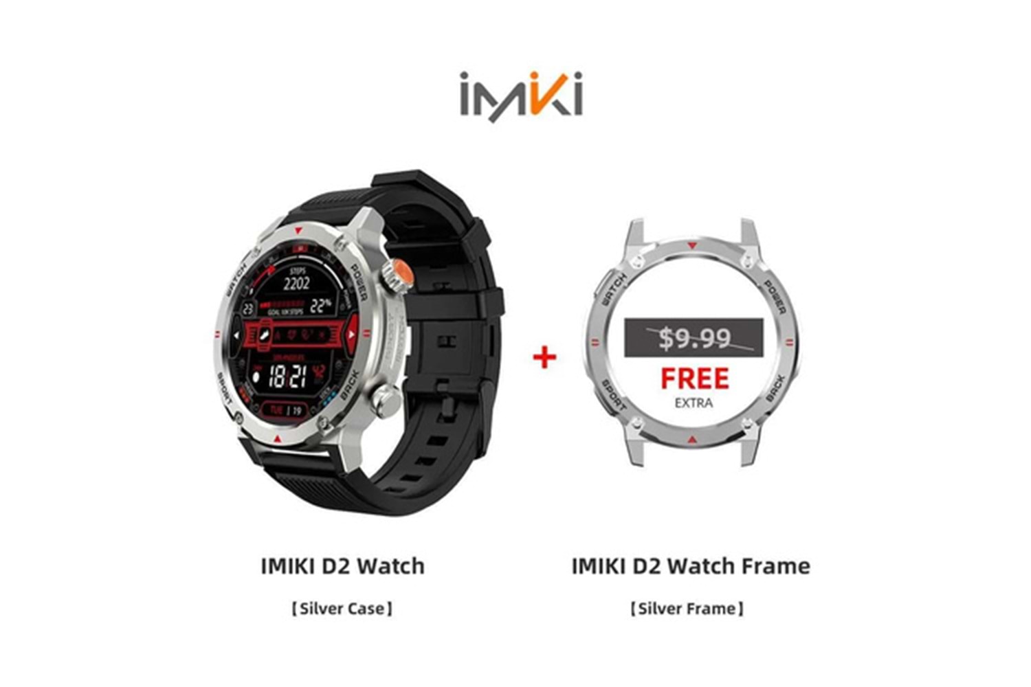 İmiki D2 Smart Watch Gümüş