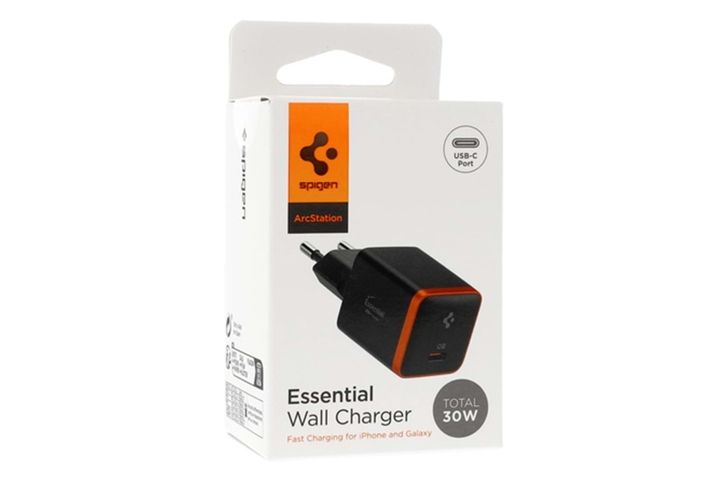 Spigen Essential Wall Charger 30w Siyah