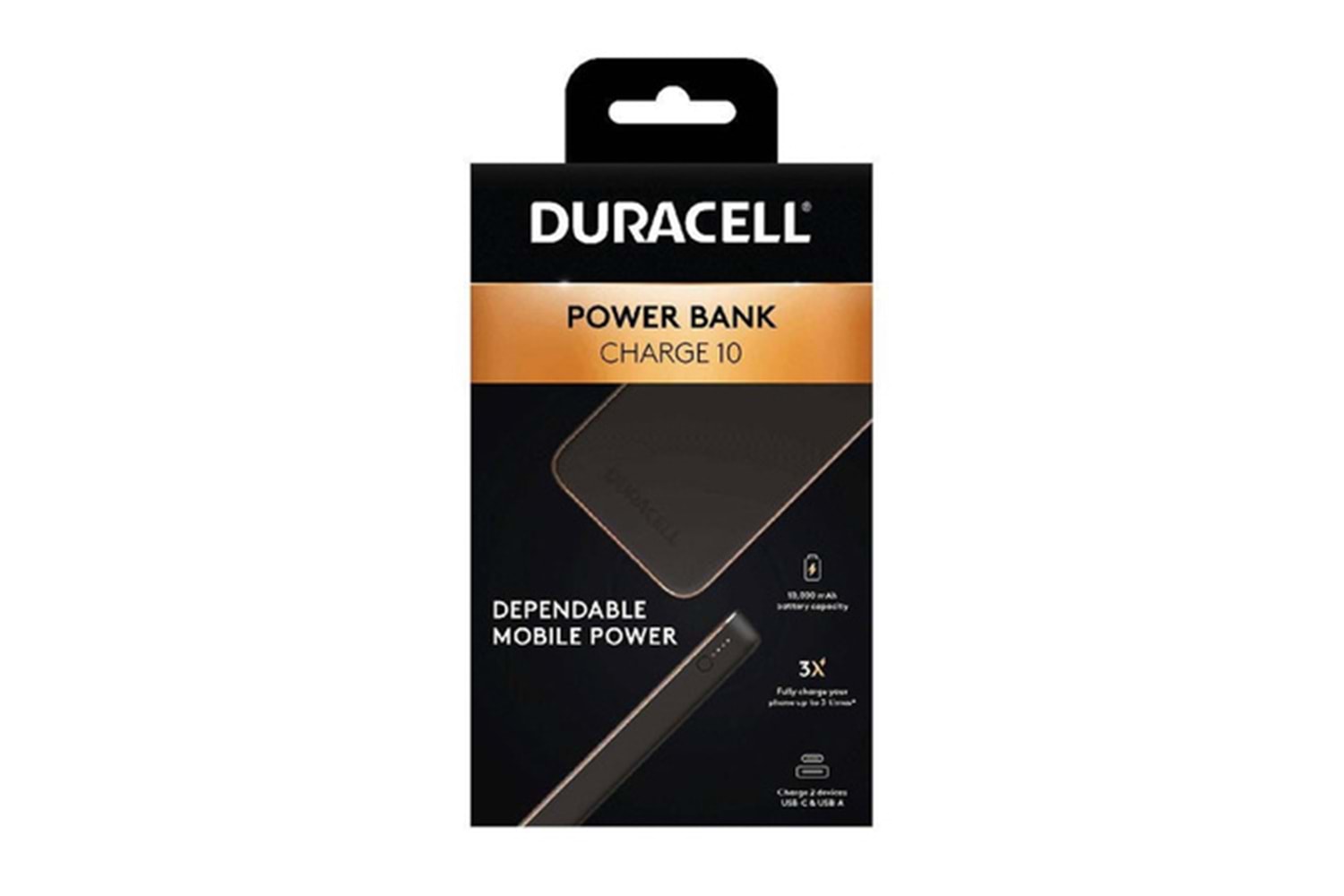 Duracell Slimline Power Bank 18W 10000mAh DRPB3010A