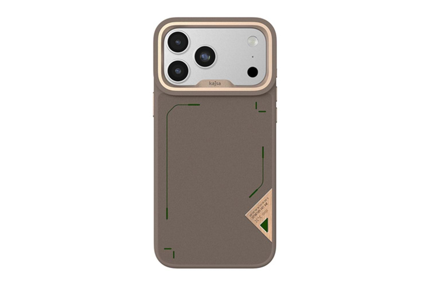 Apple iPhone 17 Pro Max Kılıf M-safe Şarj Özellikli O-Ring Metal Kamera Çerçeveli Kajsa Matrix Collection Kapak