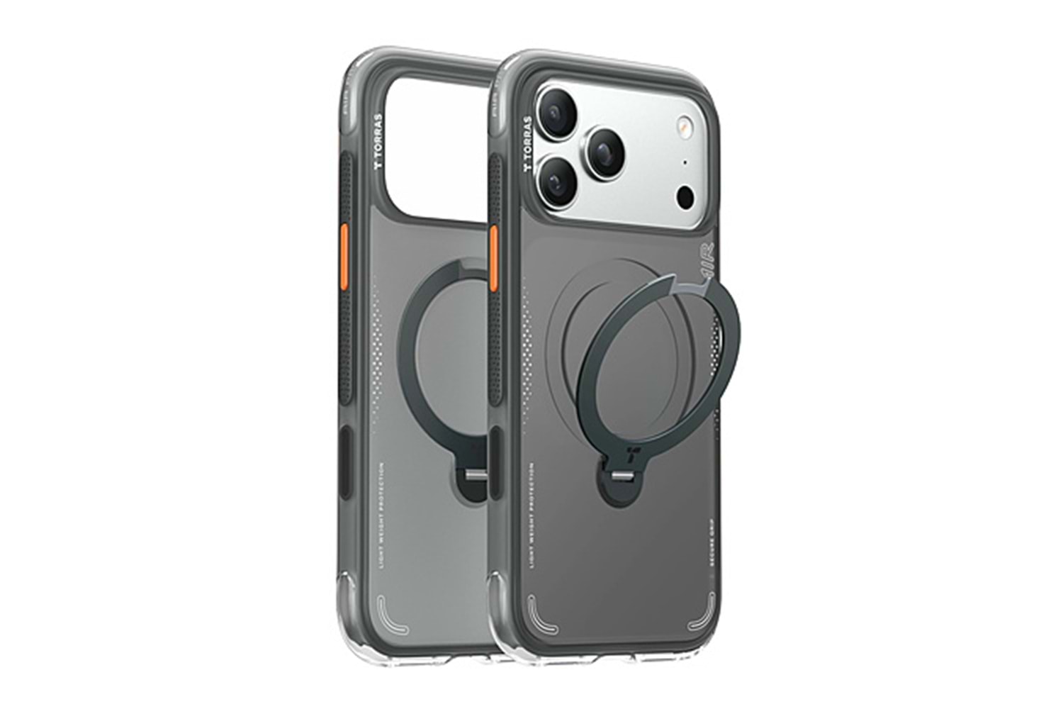 Torras Apple iPhone 17 Pro Max O Stand Spin Air Serisi Magsafe Kılıf