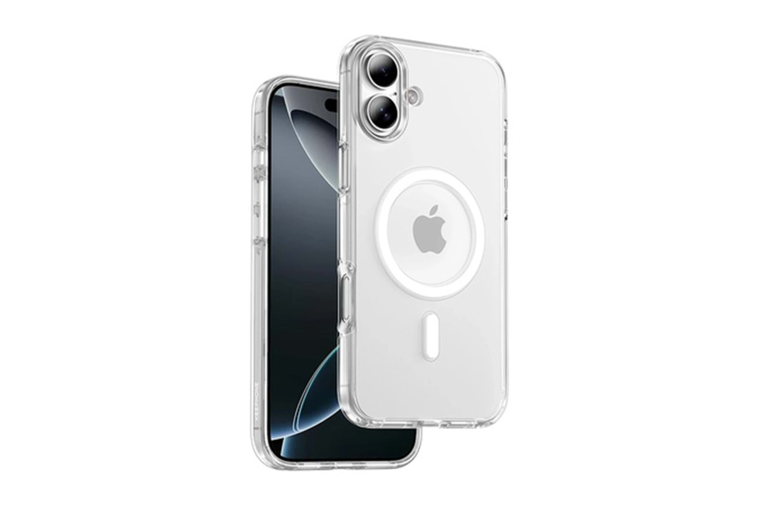 Keephone Apple iPhone 16 Non Yellow Şeffaf Magsafe Kılıf - Şeffaf