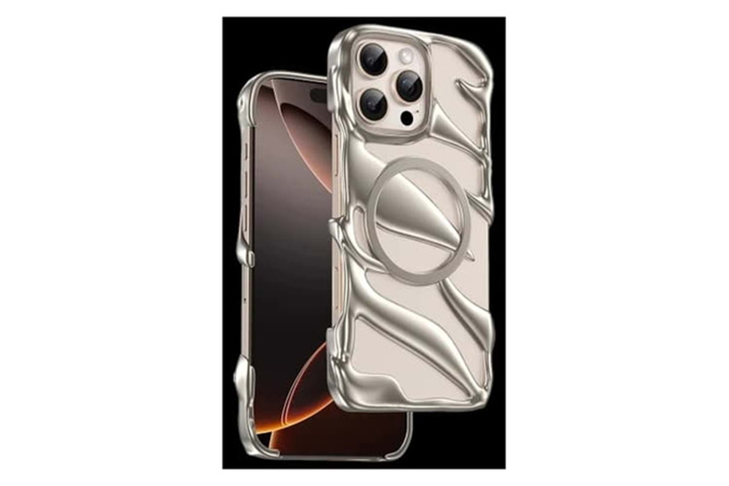 Keephone Apple iPhone 16 Pro Non Yellow Şeffaf Magsafe Kılıf - Şeffaf