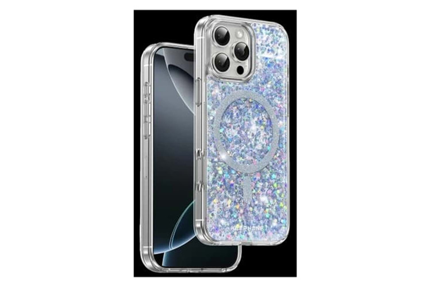 Keephone Apple iPhone 16 Pro Non Yellow Şeffaf Magsafe Kılıf - Şeffaf