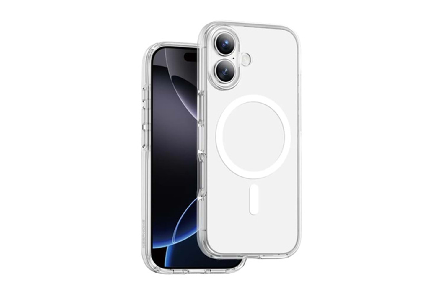 Keephone Apple iPhone 17 Non Yellow Şeffaf Magsafe Kılıf - Şeffaf