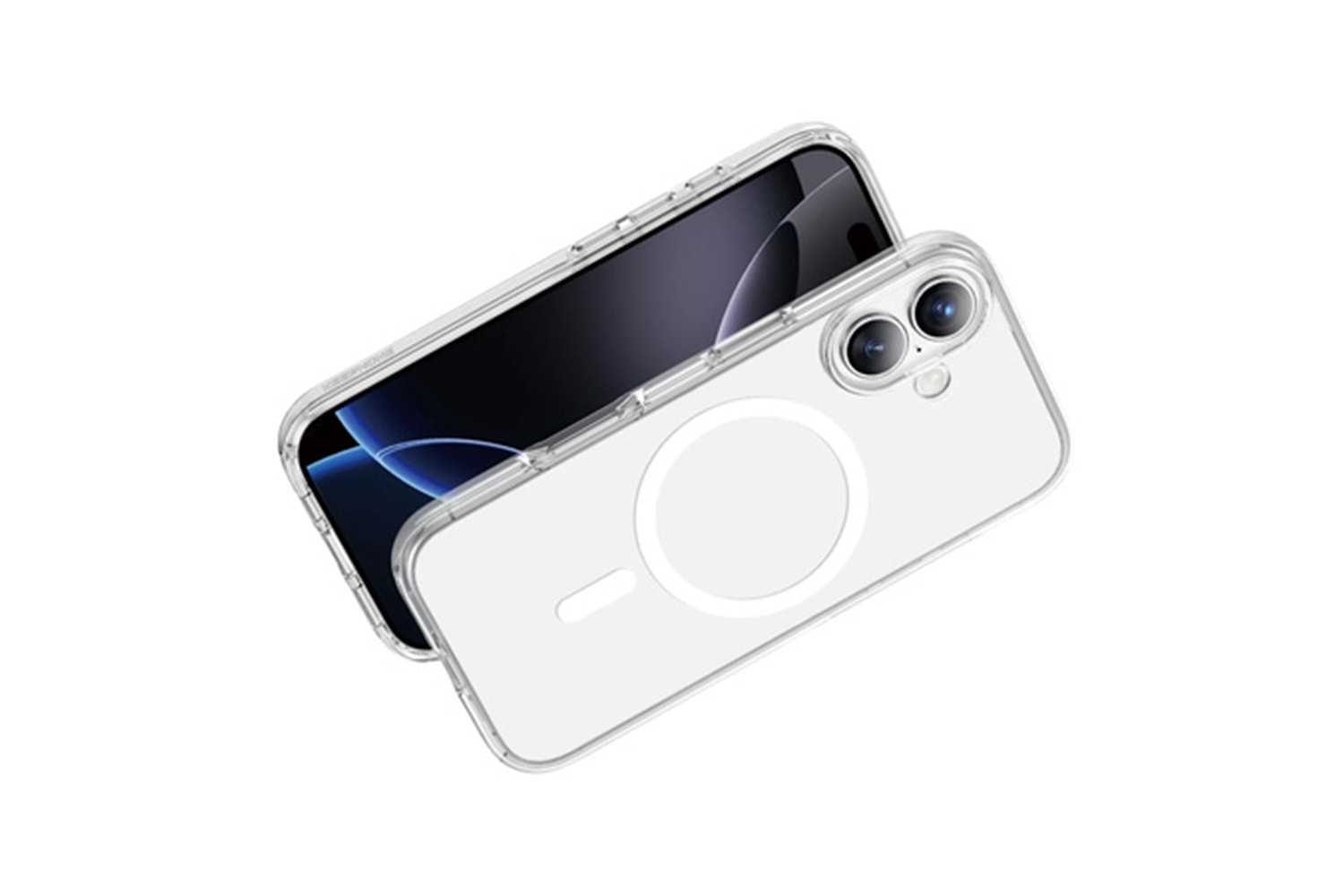 Keephone Apple iPhone 17 Non Yellow Şeffaf Magsafe Kılıf - Şeffaf