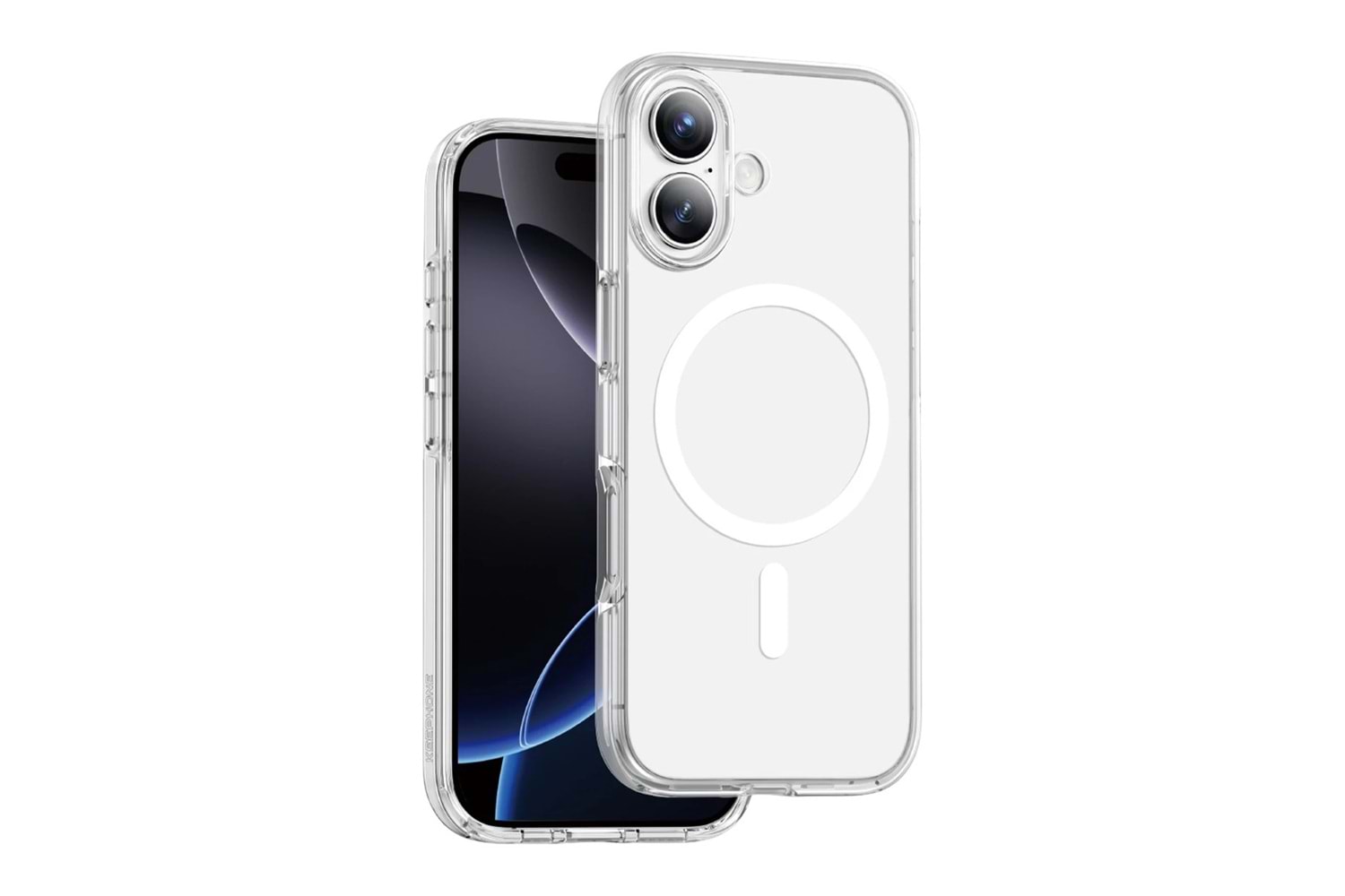 Keephone Apple iPhone 17 Promax Non Yellow Şeffaf Magsafe Kılıf - Şeffaf