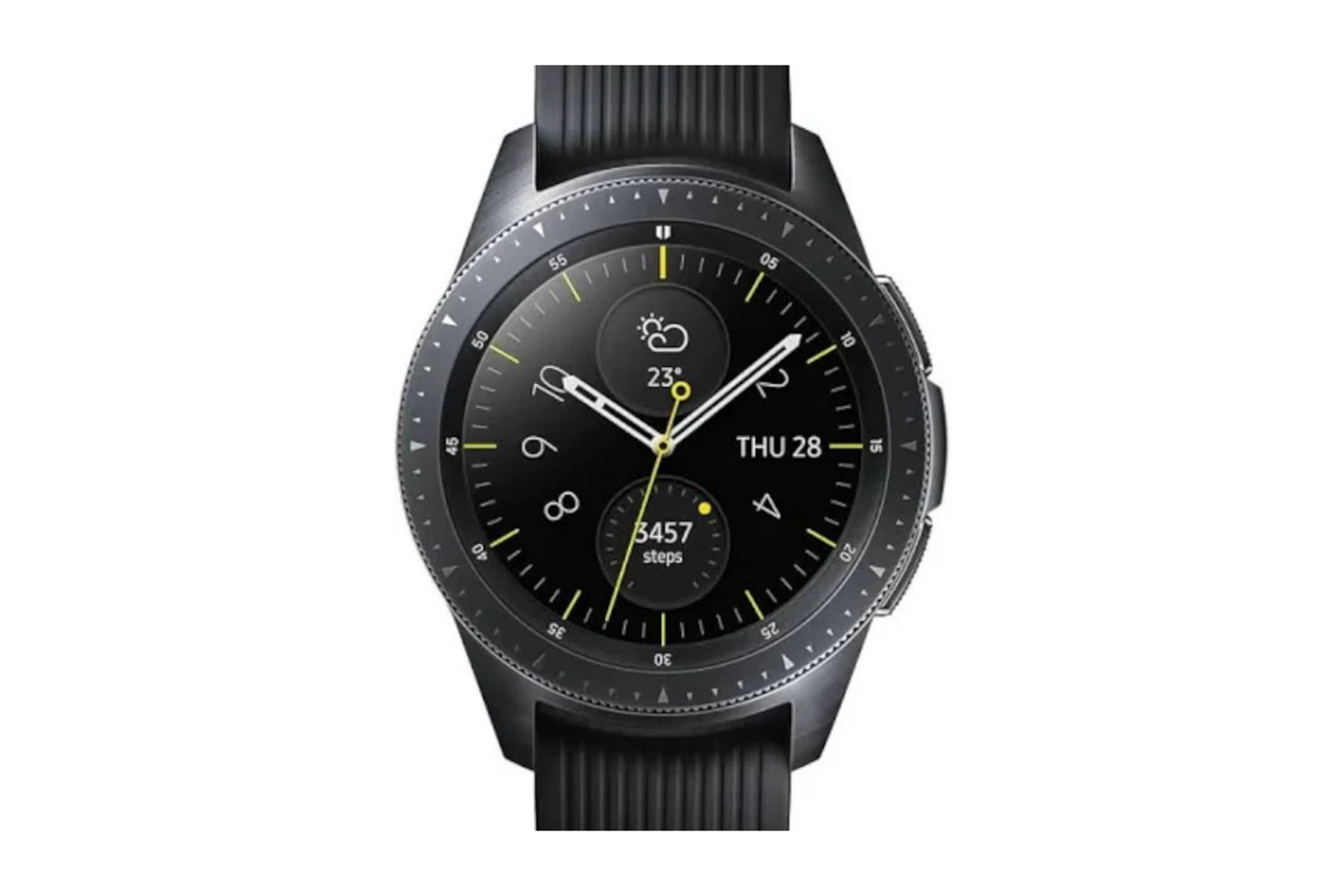 SAMSUNG GALAXY WATCH 12 AY GARANTİLİ TEŞHİR SİYAH/MAVİ