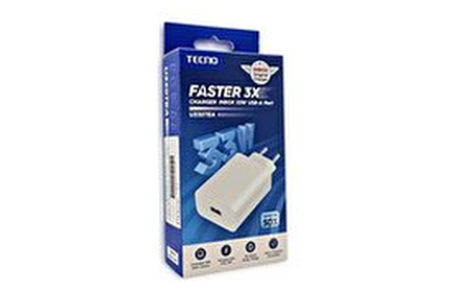 TECNO 33W Şarj Cihazı U330tea Beyaz 24 Ay Garantili