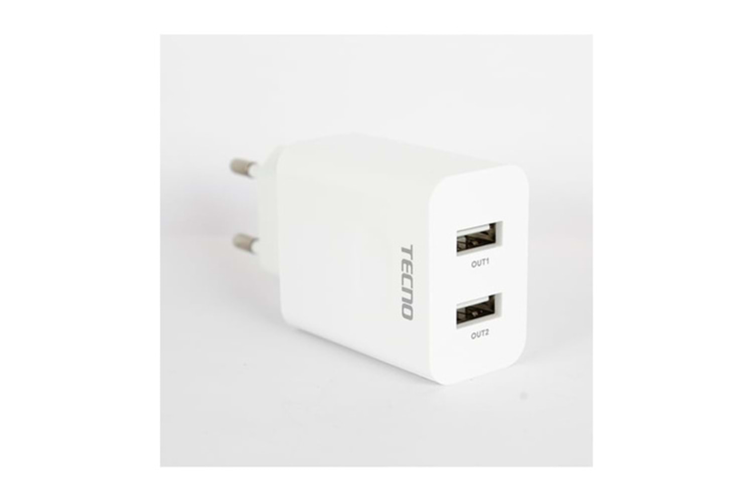 Tecno Çift UsbA Çıkışlı Şarj Aleti Type-C ve Micro TCW-E01D Beyaz 24 Ay Garantili