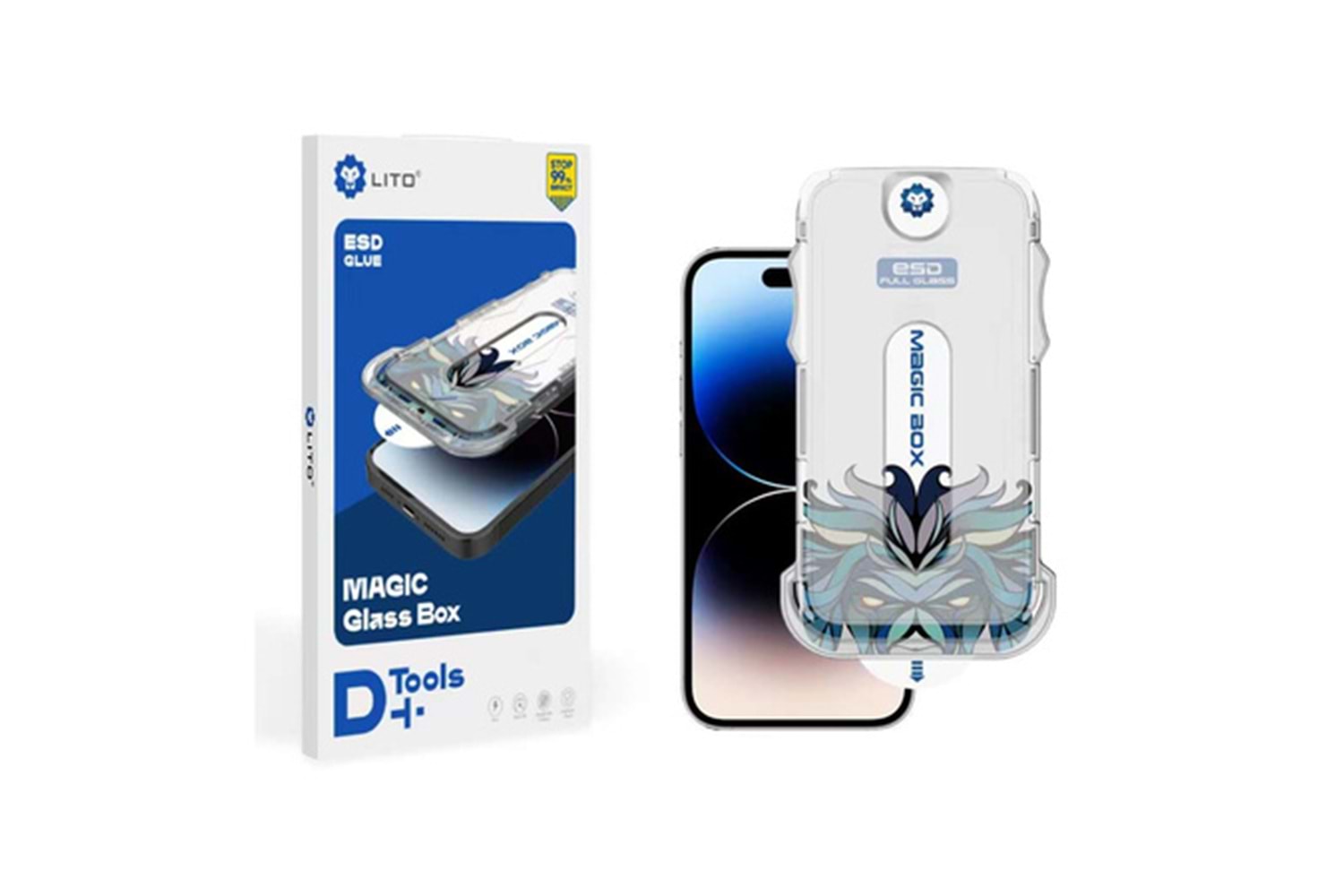 LİTO D+ iPhone 16 Uygulama Aparatlı Ekran Koruyucu