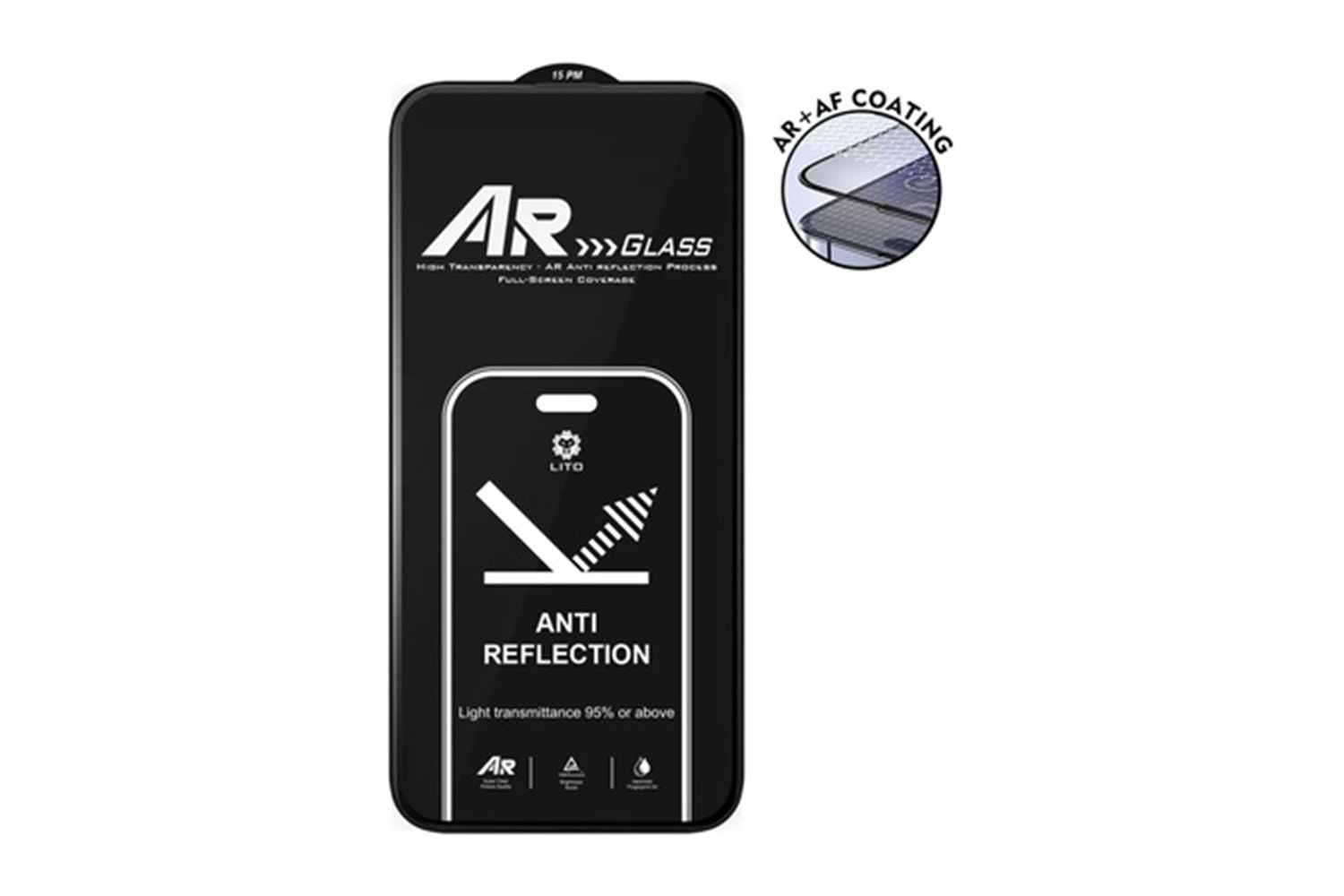 LİTO D+ Ultra Anti-Reflective Full Glass Ekran Koruyucu iPhone 16 Pro