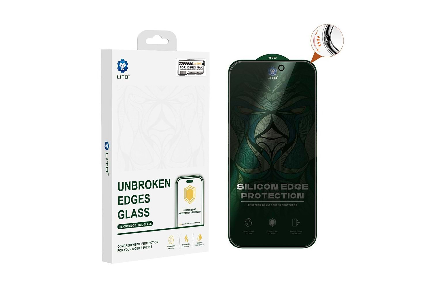 Lito D+ Ultra AR Full Glass iPhone 16 Pro Max Ekran Koruyucu