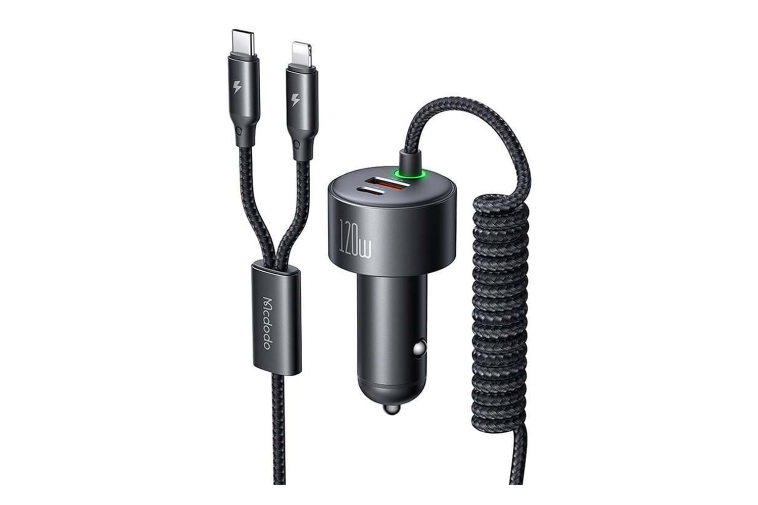 Mcdodo CC-0370 120W 4 Portlu PD PPS Araç Şarj Cihazı - Siyah