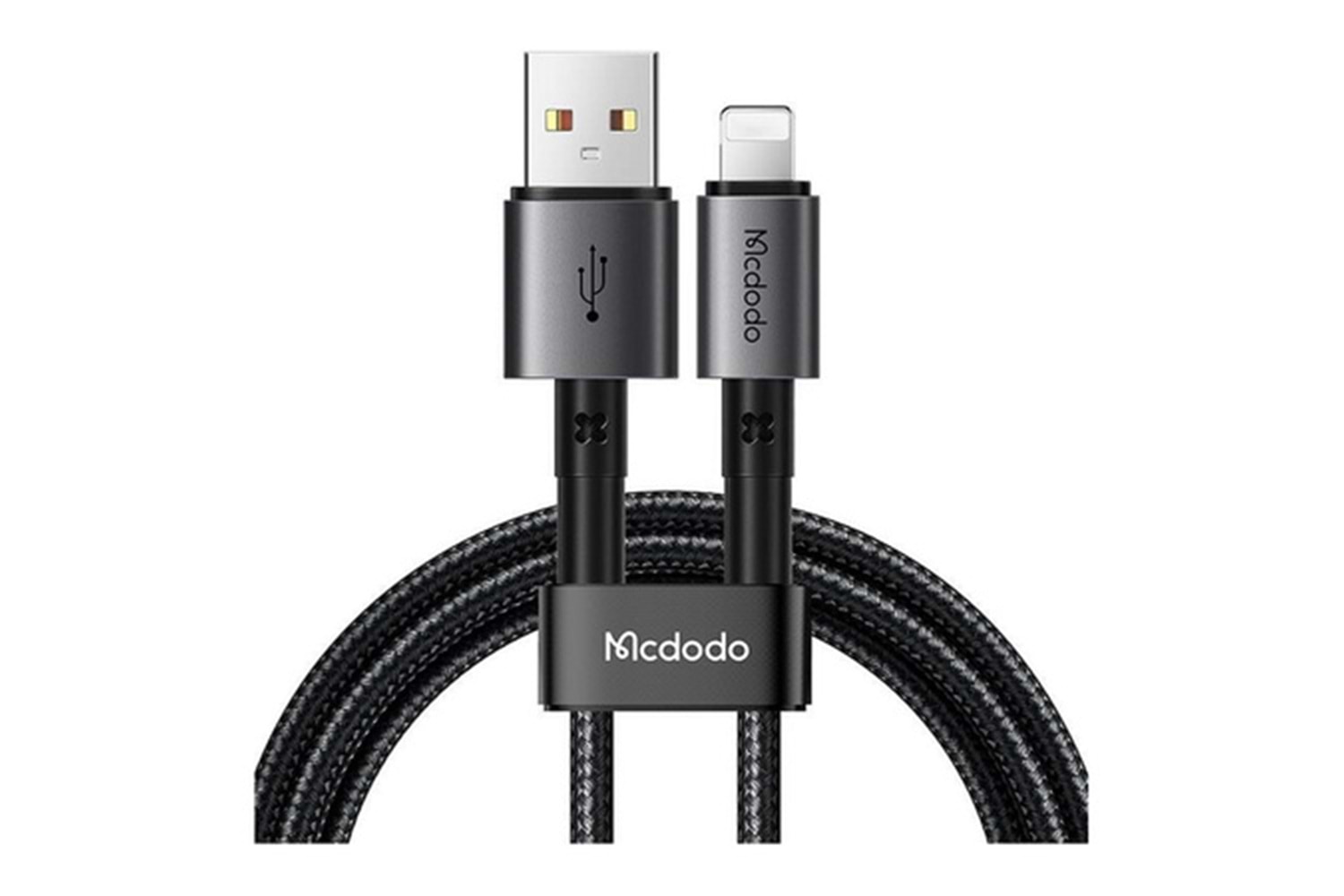 Mcdodo CA-3580 Usb-ATo Lightning Şarj Ve Veri Aktarım Kablosu - 1.2m Siyah