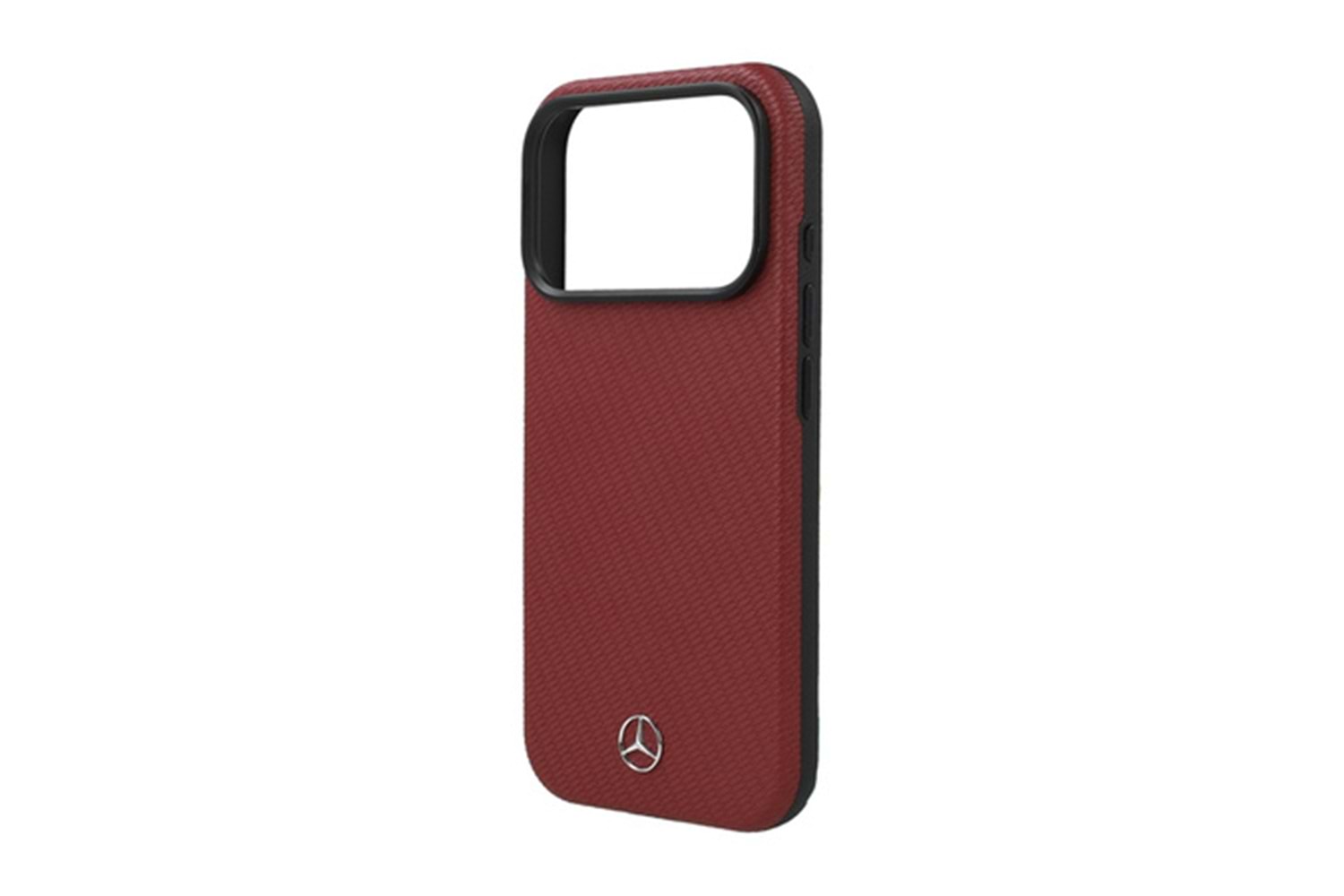 Apple iPhone 18 Pro Max Kılıf Mercedes Benz Orjinal Lisanslı M-safe Şarj Özellikli 3D Metal Logolu Wrap Wood Deri Kapak