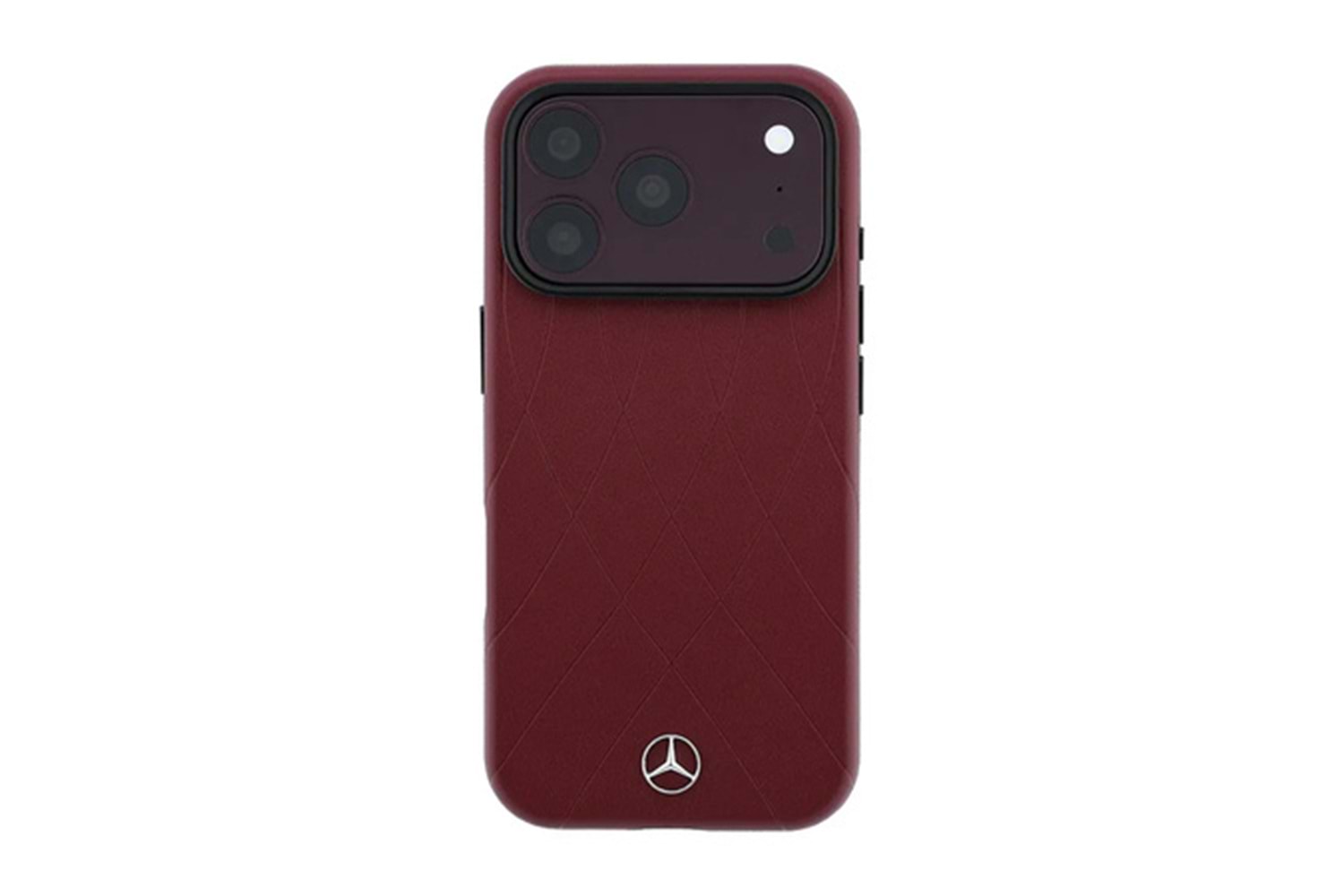 Apple iPhone 18 Pro Max Kılıf Mercedes Benz Orjinal Lisanslı M-safe Şarj Özellikli 3D Metal Logolu Crossed Lines Kapak