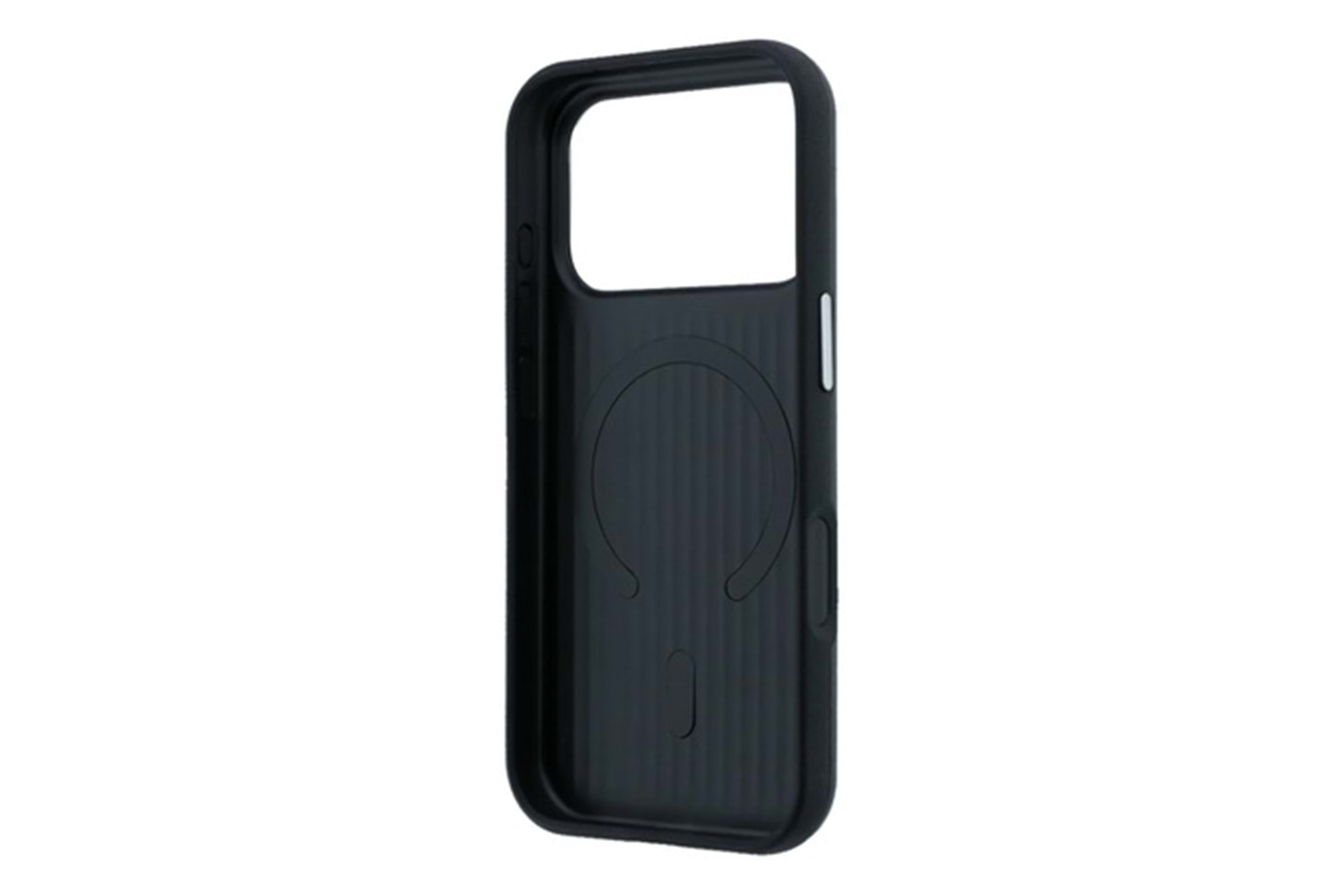 Apple iPhone 17 Pro Max Kılıf Mercedes Benz Orjinal Lisanslı M-safe Şarj Özellikli Metal Yıldız Logolu Çizgili Deri Kapak
