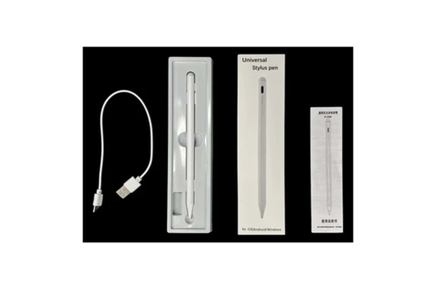 Newface K2260 IOS ve Android Uyumlu Universal Dokunmatik Stylus Kalem - Beyaz