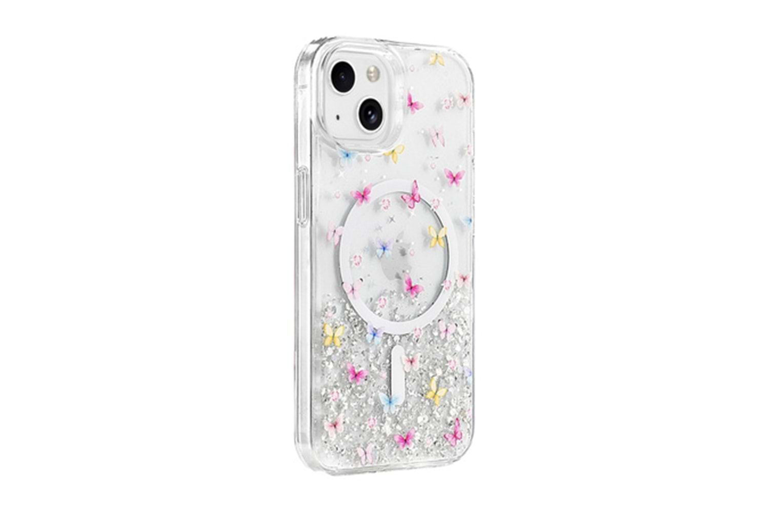 Onegif Apple iPhone 14 Misk Simli Magsafe Kapak