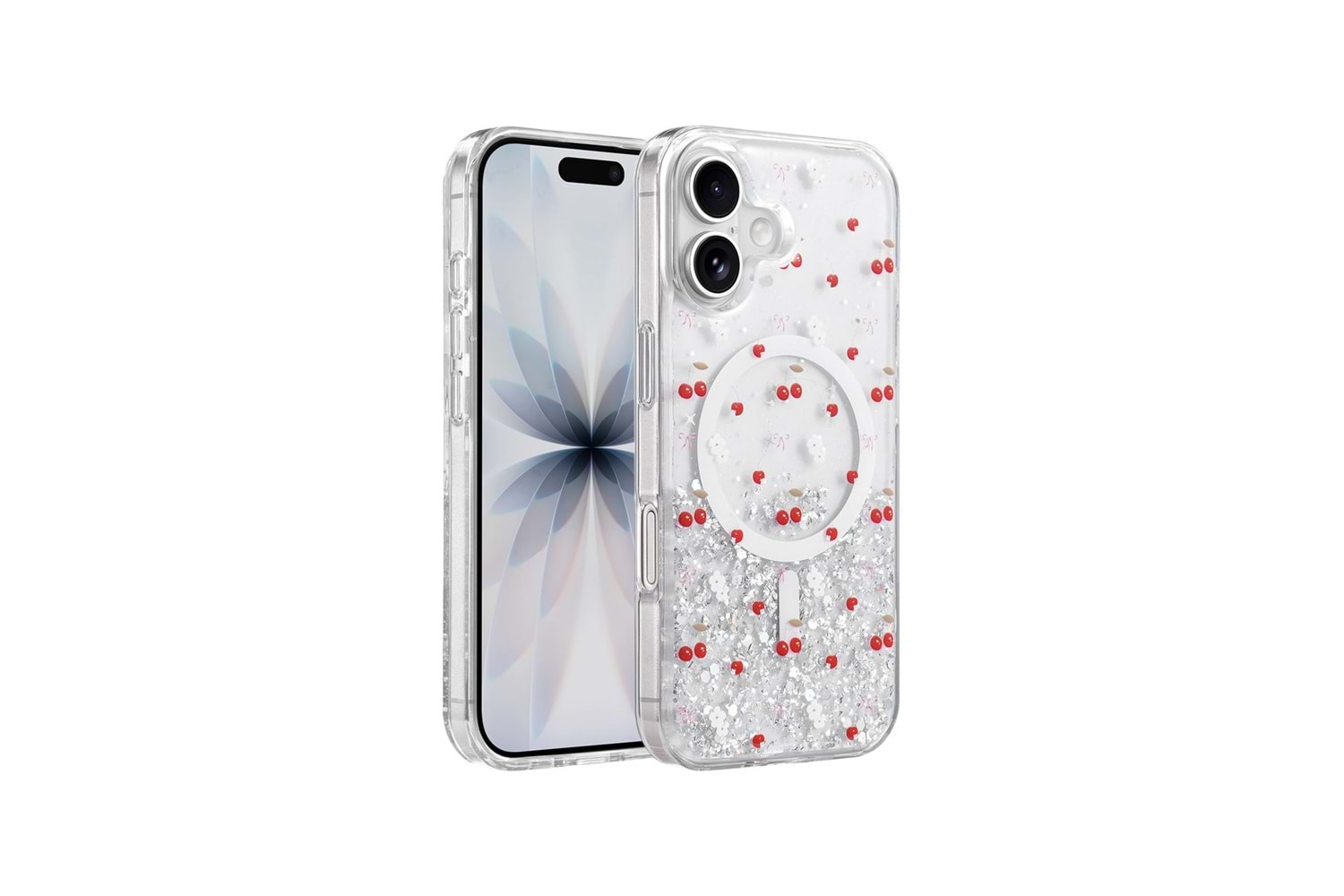 Onegif Apple iPhone 16 Misk Simli Magsafe Kapak
