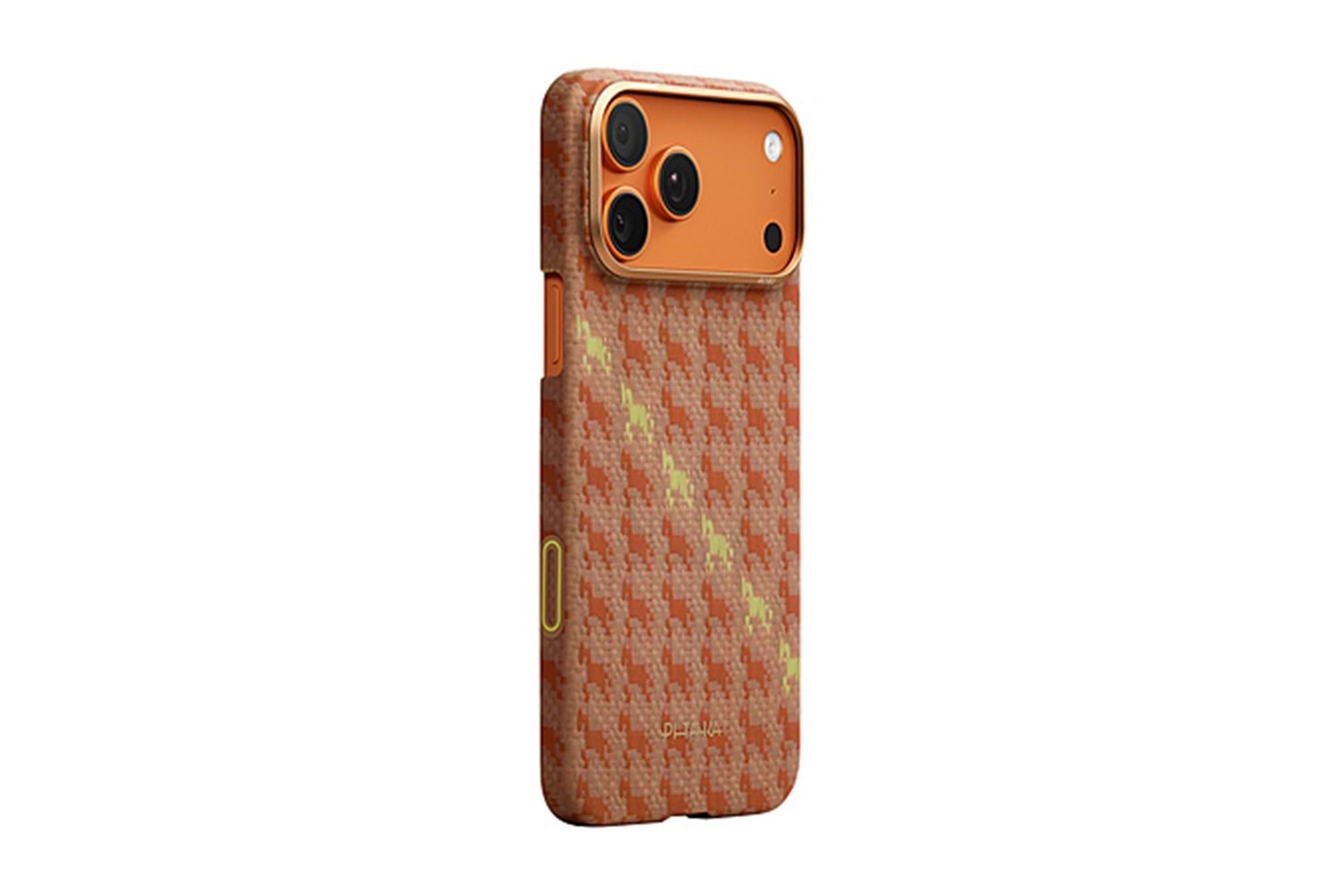 Apple iPhone 17 Pro Kılıf M-safe Şarj Özellikli Aramid Fiber Pitaka Edge Serisi Happiness Rides Kapak