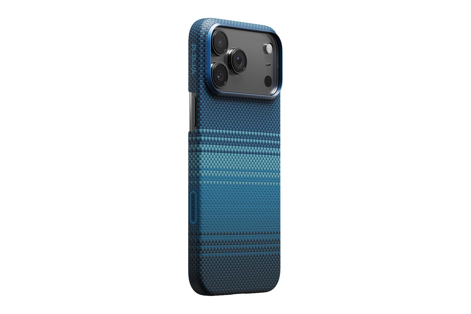 Apple iPhone 17 Pro Max Kılıf M-safe Şarj Özellikli Aramid Fiber Pitaka Tactile Woven Sunset-Moonrise Serisi Kapak