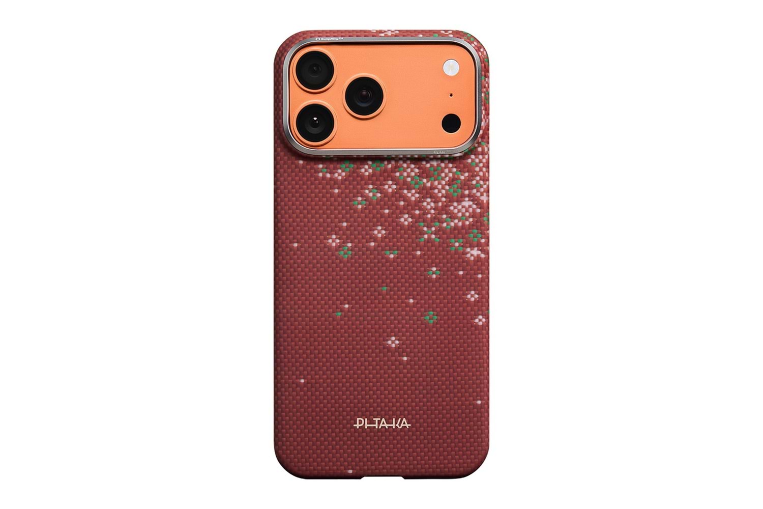 Apple iPhone 17 Pro Max Kılıf M-safe Şarj Özellikli Aramid Fiber Pitaka Military-Grade Sunset-Moonrise Serisi Kapak