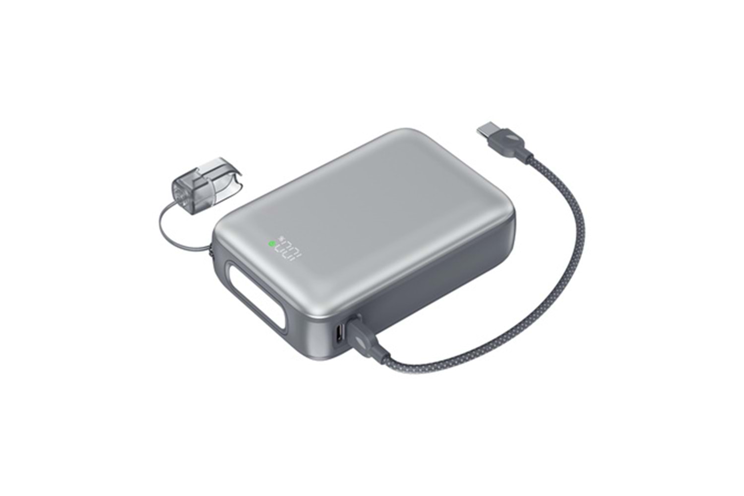 SHAZA Nexa Serisi 20.000 Mah Kendinden Kablolu Powerbank - Gri