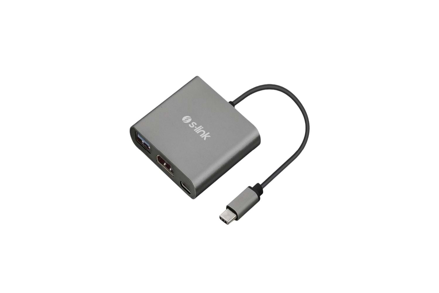 S-Link Swapp SW-U515 Metal Type C to 4K HDMI + USB 3.0 + Pd Kablo Çevirici