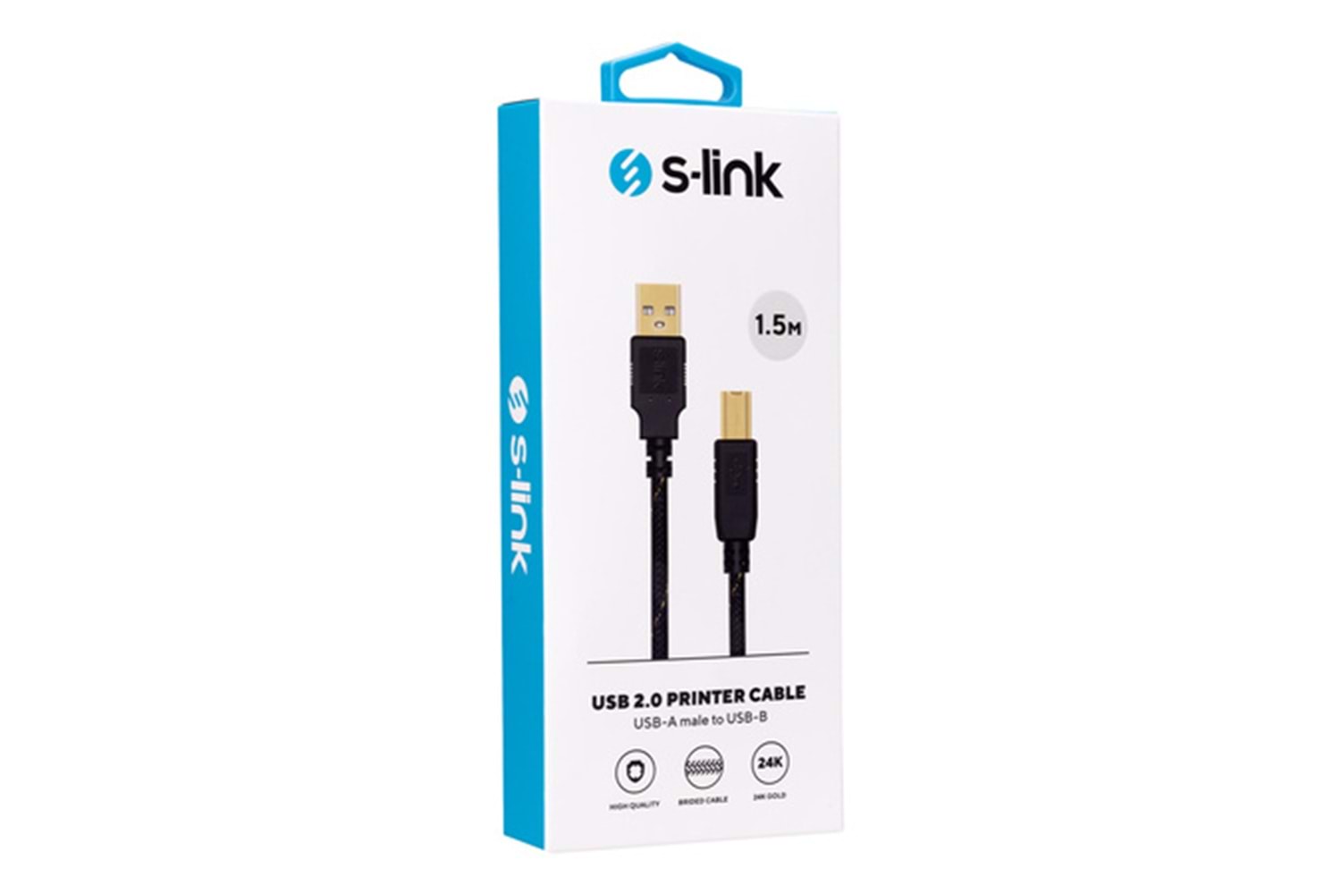 S-link SLX-970 USB2.0 Kılıflı Yazıcı Kablosu