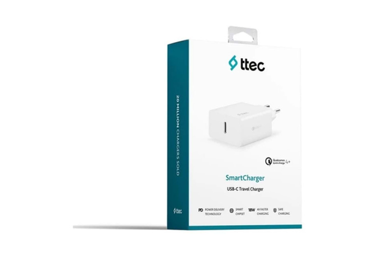 TTEC SMARTCHARGER USB-C TRAVEL CHARGER 20W PD