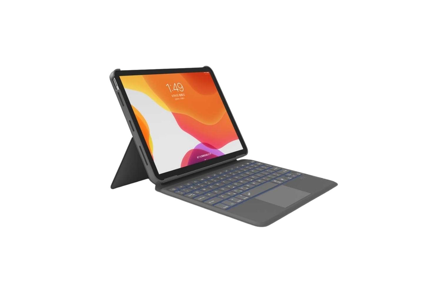 Apple iPad 10.2 2021 (9.Nesil) Wiwu Combo Led Işıklı Magnetik Standlı Klavyeli Kılıf