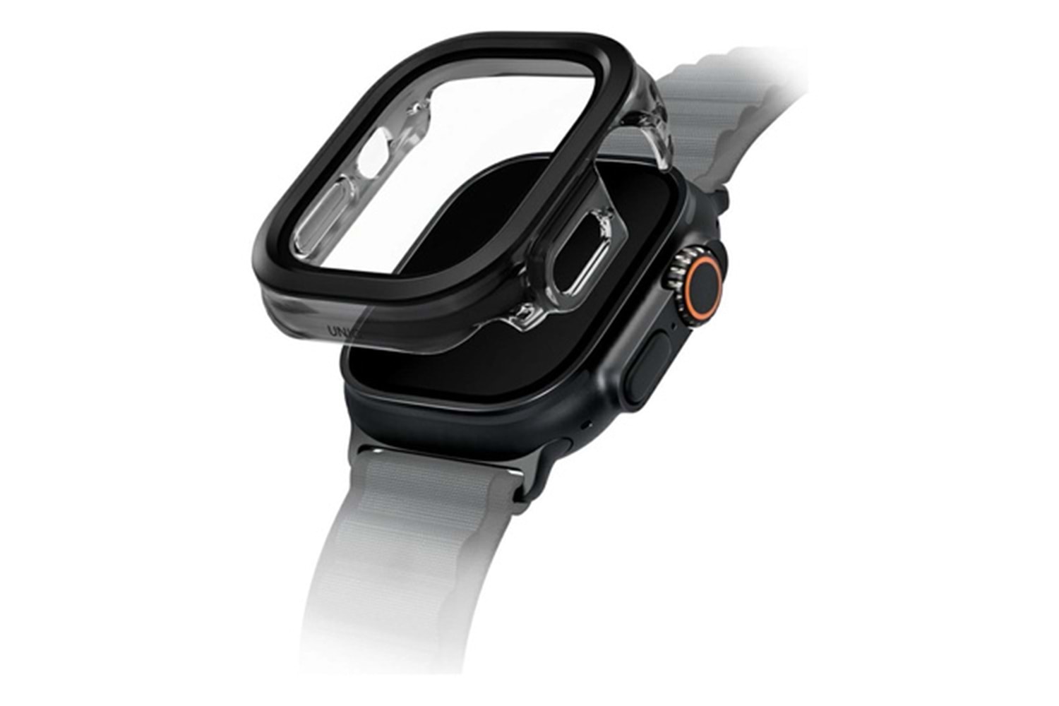 Uniq Watch 49mm Voute Camlı Kasa Ekran Koruyucu - Siyah