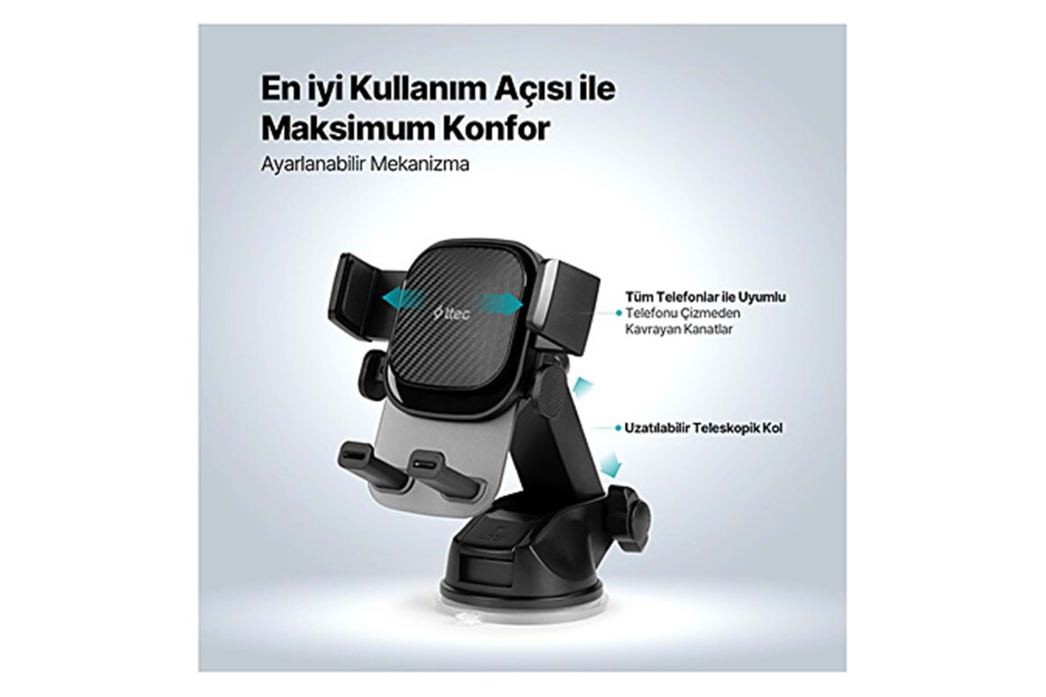 TTEC 2TT34 FLEXGRİP MOVE ARAÇ İÇİ TUTUCU